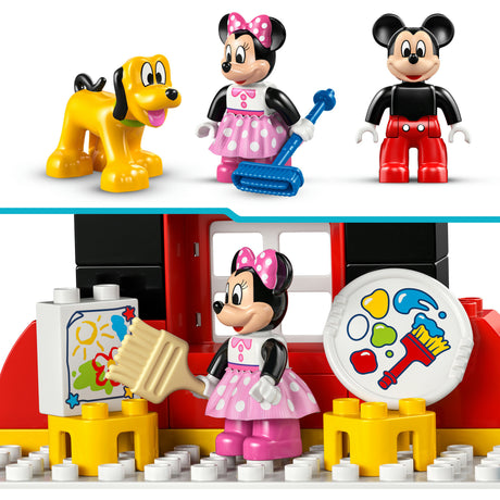 Lego duplo - mickey mouse clubhuis met minnie en pluto constructiespeelgoed (10465)