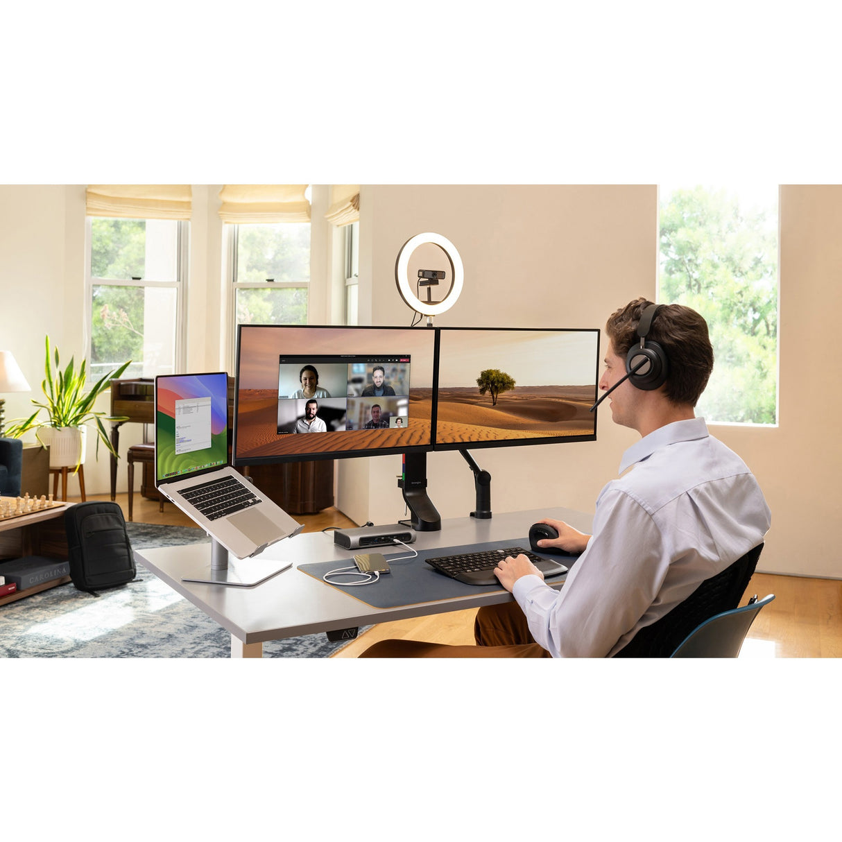 Support universel pour ordinateur portable Kensington pour table (argent)