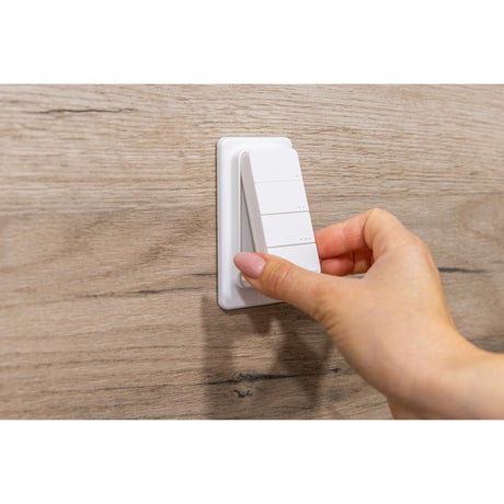 Shelly Blu RC Button 4 ZB Télécommande (Blanc, Bluetooth 5 (LE), ZigBee)