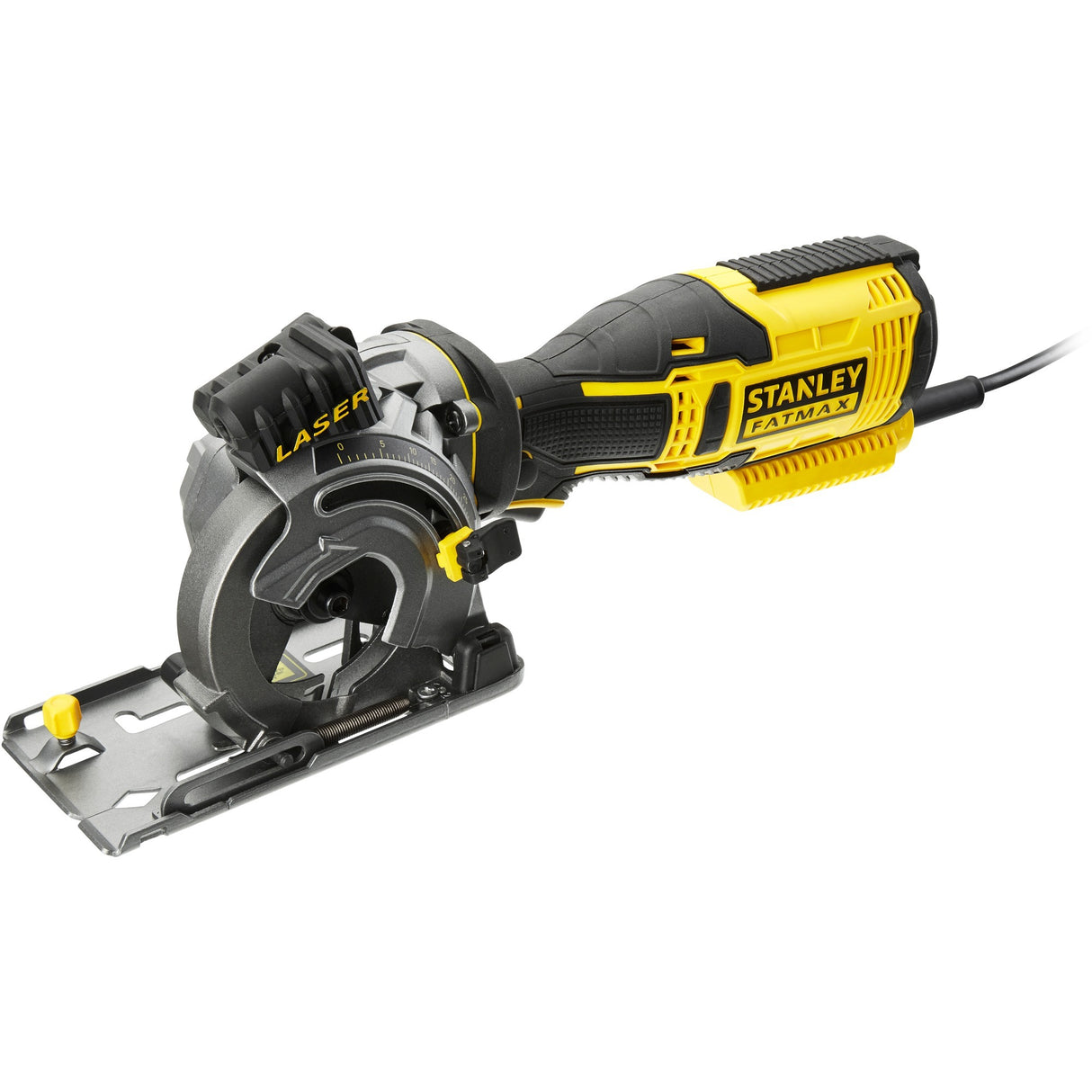 Scie circulaire à main multi-matériaux Stanley fatmax 650w (jaune noir, avec étui)