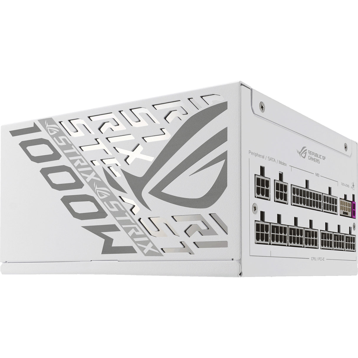 Alimentation modulaire Asus rog strix platine blanc édition 1000 watts (blanc, 1x 12v-2x6, 4x pcie)