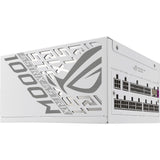 Alimentation modulaire Asus rog strix platine blanc édition 1000 watts (blanc, 1x 12v-2x6, 4x pcie)