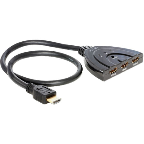 Delock HDMI 3 > 1 switch Commutateur HDMI (noir, 60 centimètres)