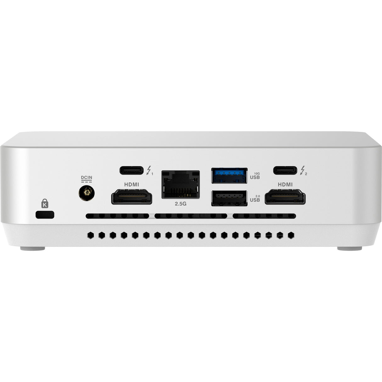 Kit Asus nuc 14 pro+ rnuc14rvsu700002i barebone (blanc argenté | core ultra 7 155h | graphiques arc)