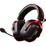 Casque de jeu supra-auriculaire sans fil Mchose s9 pro (noir rouge, ordinateur portable, smartphone, commutateur Playstation, Bluetooth filaire type-c 2,4 g)