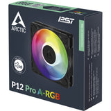 Ventilateur de boîtier Arctic p12 pro a-rgb (noir, 120 x 120 x 25 mm, pwm)