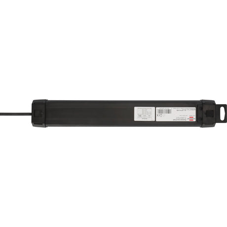 Multiprise Brennerstuhl premium-line à 6 prises avec USB-C PD 30 W et multiprise USB-A 18 W (noir, 1x USB-A, 1x USB-C)