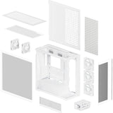 Boîtier tour midi Arctic xtender (blanc | 2x USB-A | 1x USB-C | RVB | verre trempé)