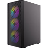 Boîtier tour midi Antec ax26 rgb Elite (noir | 3x USB-A | verre trempé)