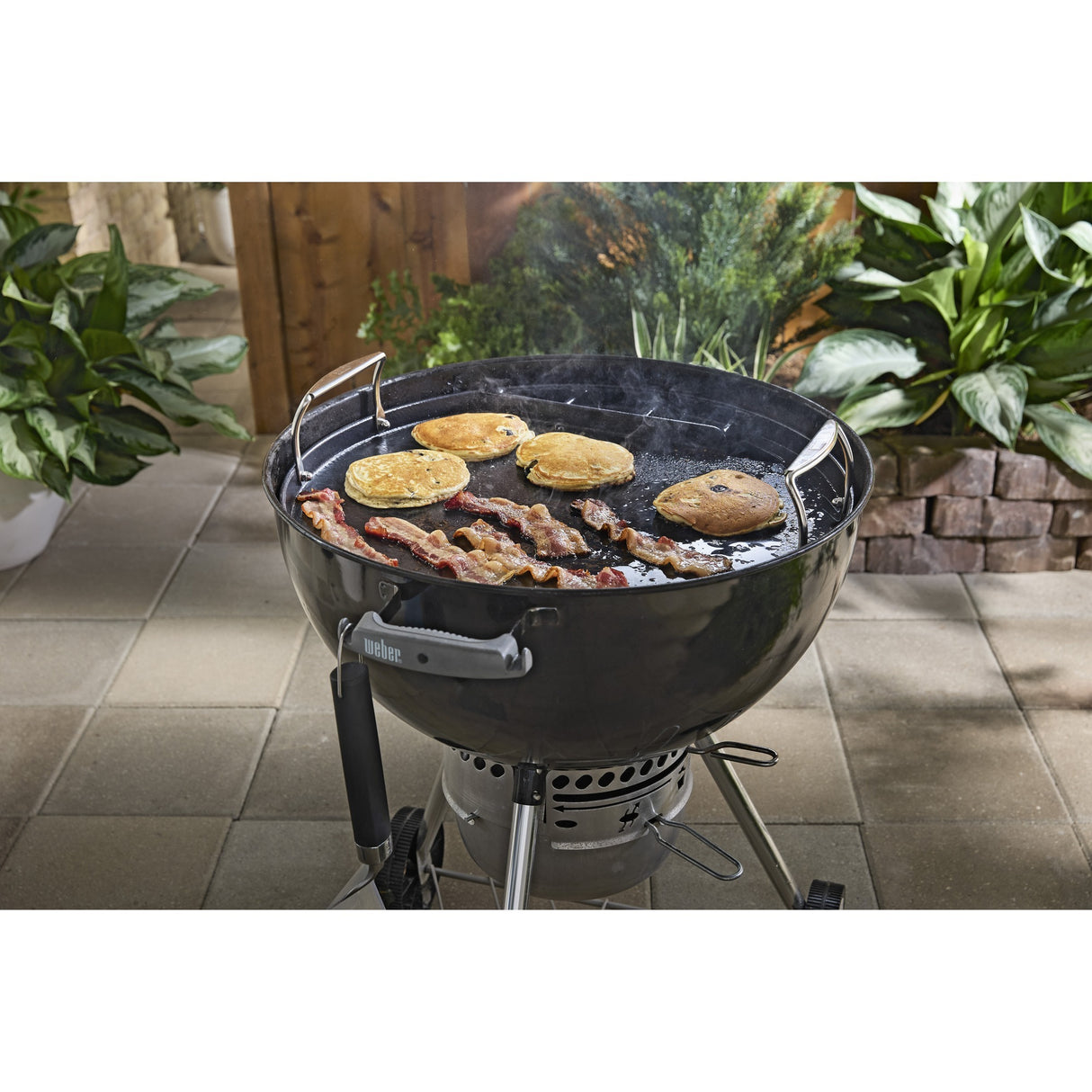 Weber full-size plancha - voor houtskoolbarbecues 57 cm grillplaat (zwart)