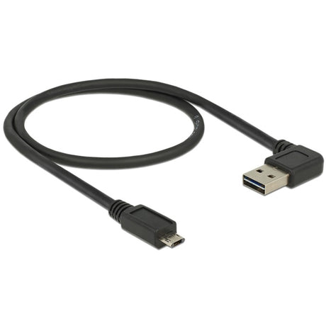 Delock câble easy-usb-a 2.0 mâle > câble easy-usb micro-usb-b 2.0 mâle (noir, 0,5 mètre)
