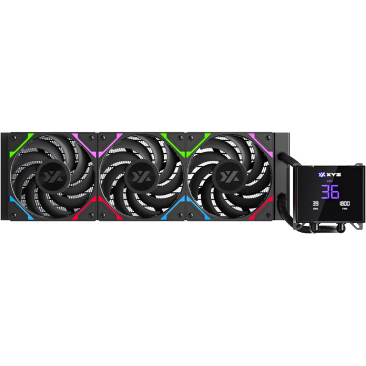 Xyz pc gear hydrotemp aio 360 refroidissement par eau (noir, argb, pwm)