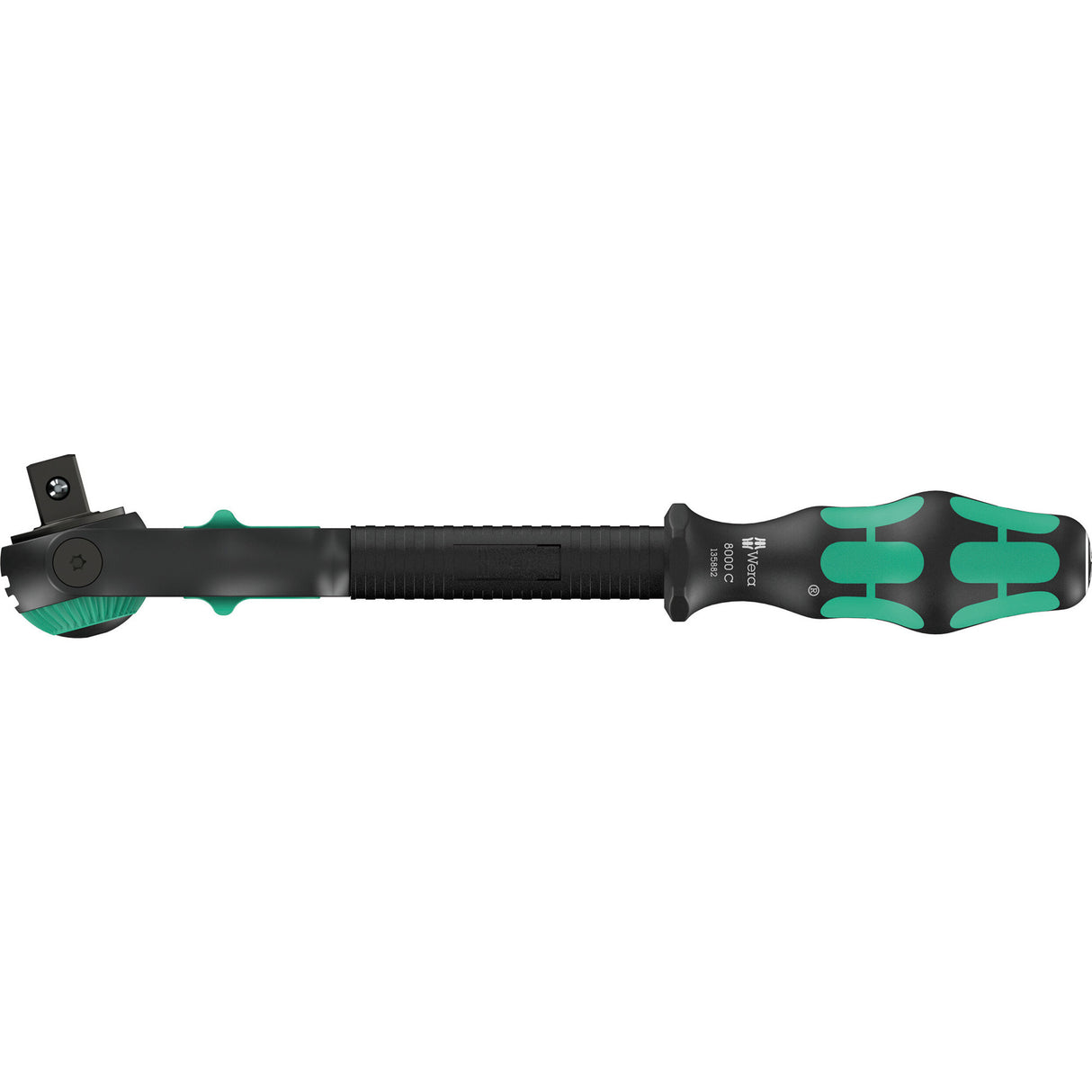 Wera 8000 c black edition zyklop speed cliquet avec 1 2 entraînements (noir vert)