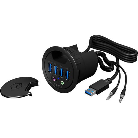 Boîte glacée ib-hub1403a hub usb (noir)