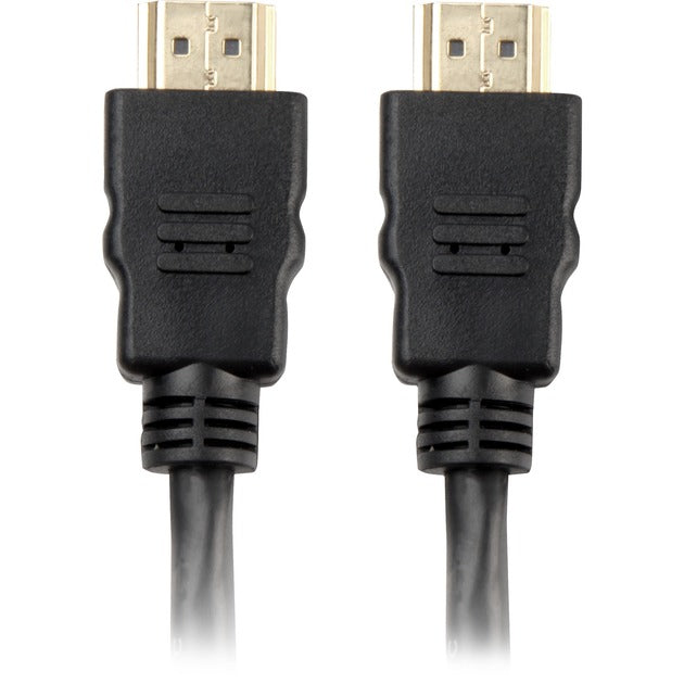 Câble HDMI haut débit Sharkoon avec Ethernet (noir, 2 mètres, 4k, plaqué or)