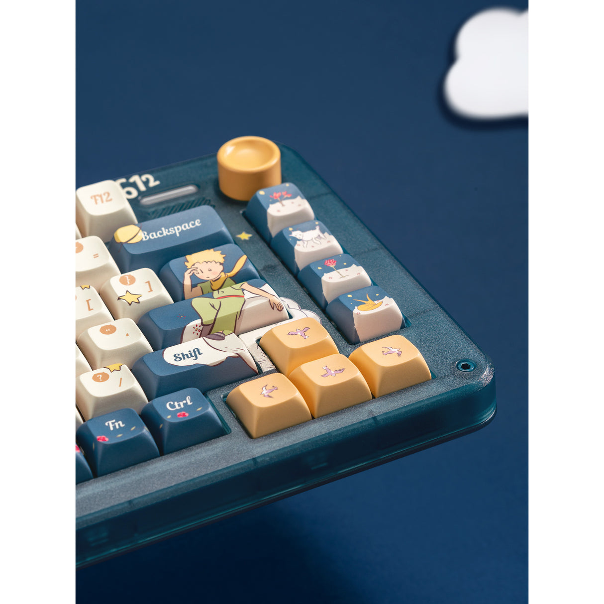 Clavier mécanique sans fil Iqunix zx75 sky meet (bleu, disposition américaine (qwerty), iquunix Silent Rose, 75 %, LED RVB, remplaçable à chaud, pbt double prise, 2,4 GHz | Bluetooth 5.1 | USB-C)
