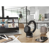 Casque supra-auriculaire Jabra move2 75 (noir, link380c, équipes Microsoft)