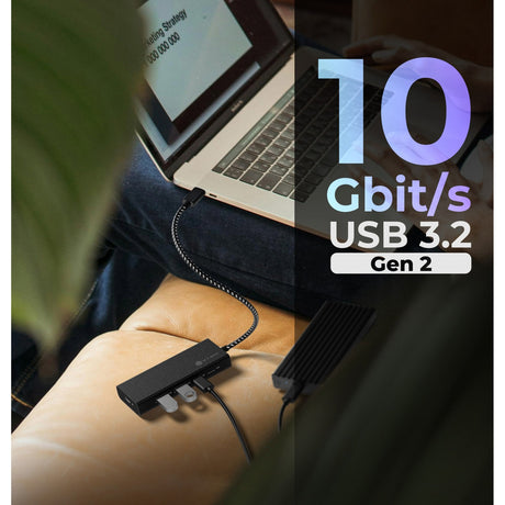 Icy box ib-hub1436-cpd hub USB (noir, 2x USB-A, 2x USB-C)