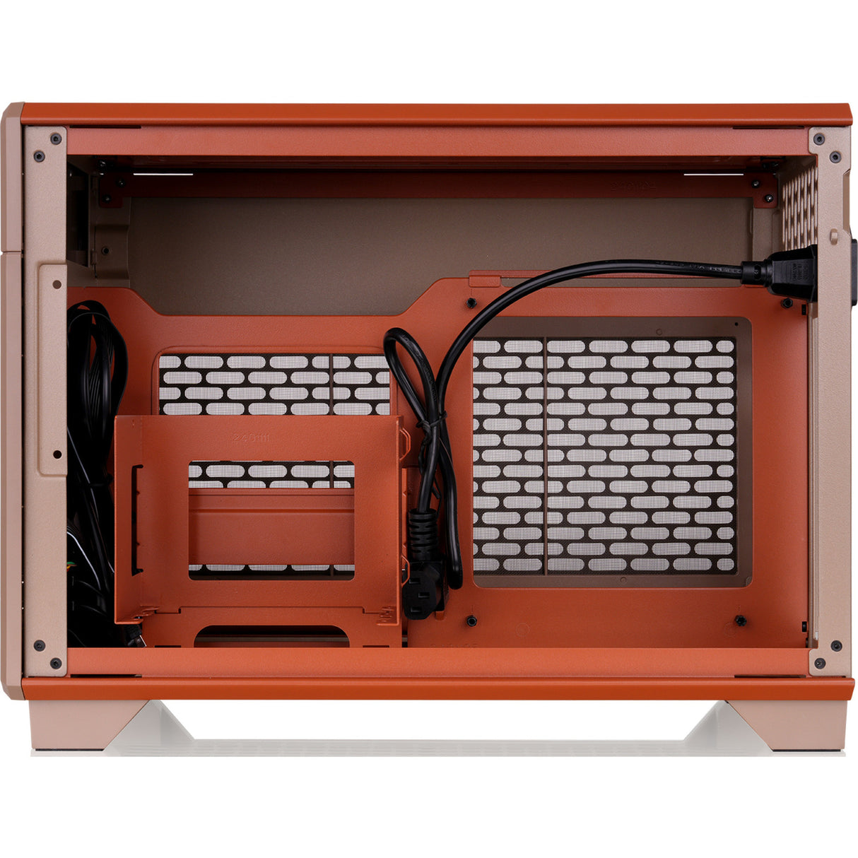 Thermaltake tr100 gravel sand mini tower behuizing (lichtbruin | 2x usb-a | 1x usb-c)
