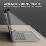 Act Connectivity Barre lumineuse LED à clipser pour ordinateur portable à intensité variable (noir, alimenté par USB, 3000 K-6500 K)
