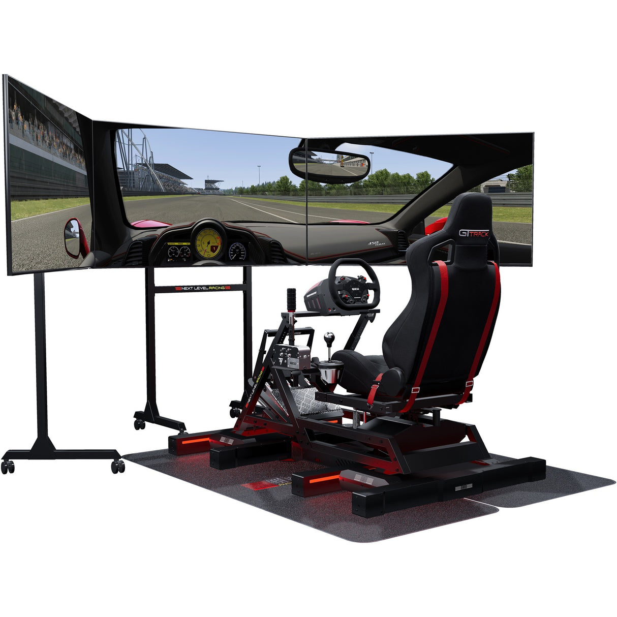 Cockpit de simulateur GTTRACK de course suivante