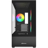 Boîtier mini tour Sharkoon mk6 rgb (noir | 2x usb-a | 1x usb-c | rgb | verre trempé)
