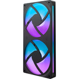 Nzxt f240 rgb core ventilateurs de boîtier (noir, 2 pièces, 240 x 120 x 26 mm)