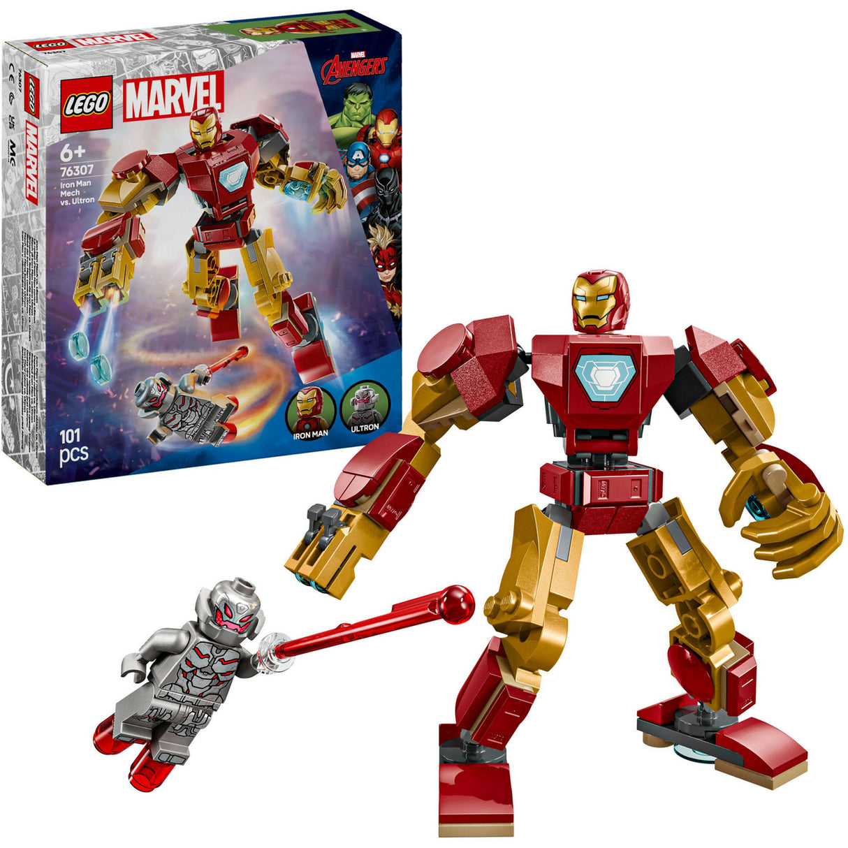 Lego Super Heros 76307 Iron Man Mech contre Ultron