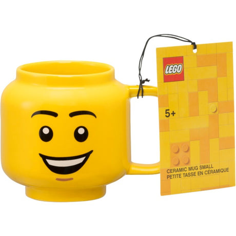 Lego - mug en céramique tête happy boy 255 ml - faïence - jaune