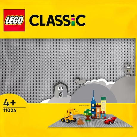 Plaque de construction Lego Classic grise 48x48, panneau de construction 11024