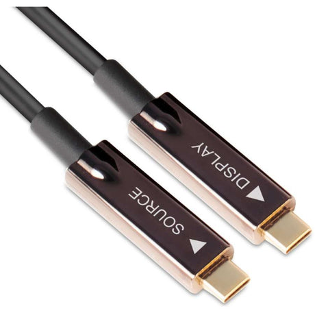Câble MM unidirectionnel optique actif AV USB-C Gen 2 Club 3D (noir, 20 mètres)