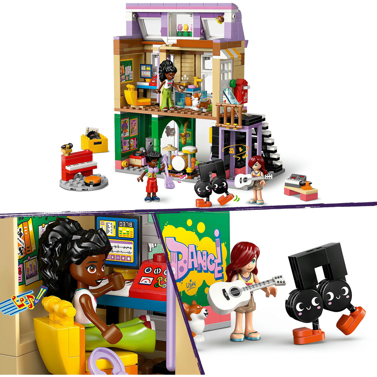 LEGO Friends 42653 magasin de musique et appartement