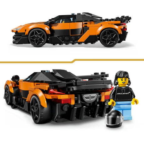 Lego ® speed champions mclaren w1 – la vraie supercar avec 1 figurine - voiture de course - 77257
