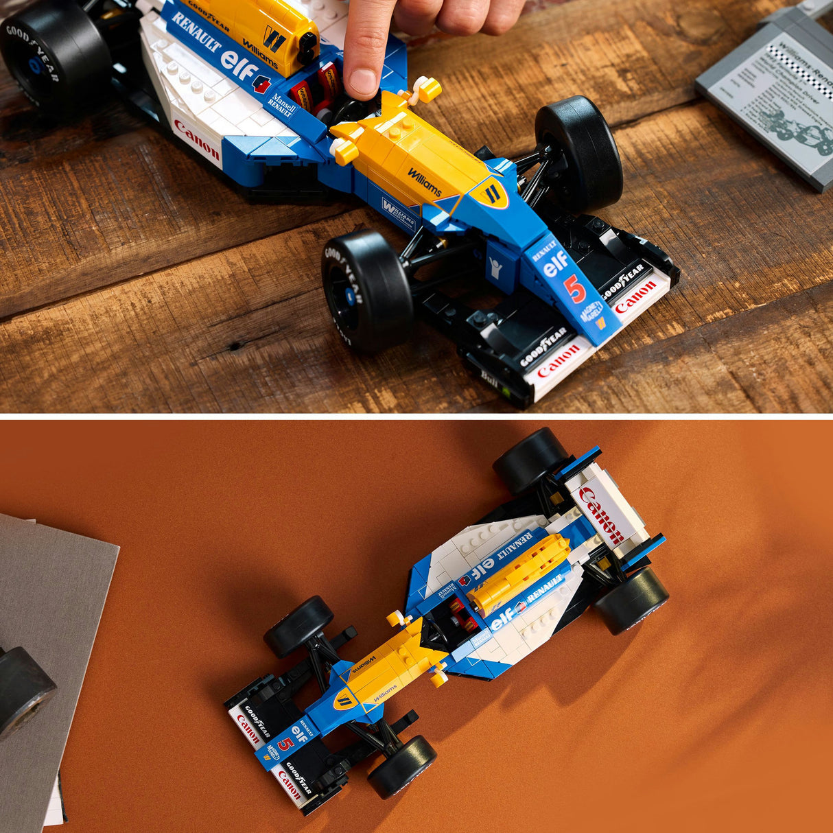 Icônes Lego 10353 Williams Racing FW14B et Nigel Mansell