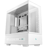 Boîtier tour midi numérique Deepcool ch690 (blanc | 2x USB-A | 1x USB-C | verre trempé)