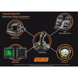 Joystick Thrustmaster t.16000m fcs (noir orange, pc)