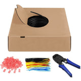 Câble réseau Goobay cat.6 u utp, extérieur (noir, 100 mètres)