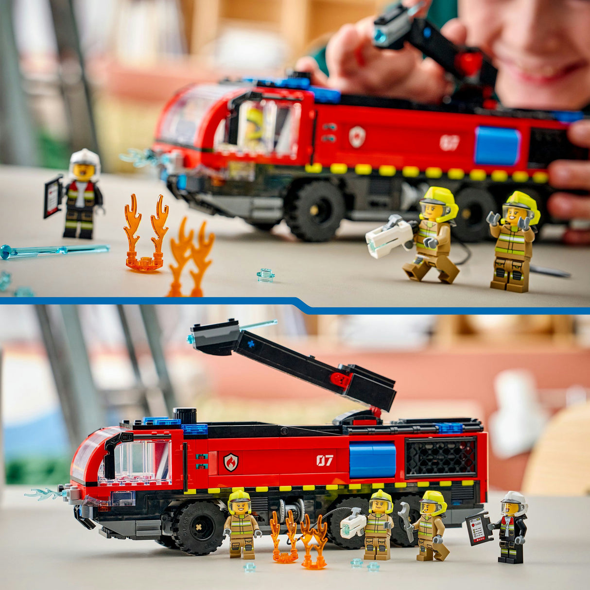 Lego city - jouet de construction camion de pompiers de l'aéroport (60499)