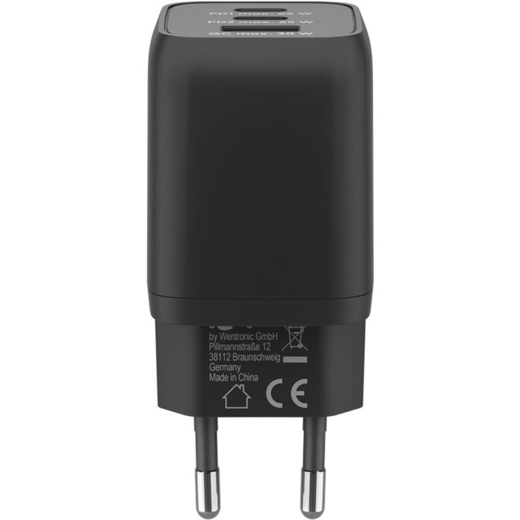 Goobay Chargeur rapide USB-C nano (65 W) et câble textile USB-C