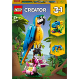 Lego Creator 3en1 perroquet exotique - grenouille - ensemble de jouets animaux poisson pour enfants - 31136