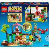 Lego Sonic le hérisson - Jouet de construction de l'île du refuge pour animaux d'Amy (76992)