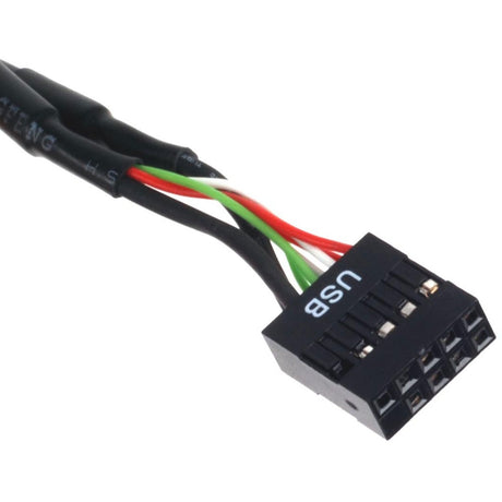 Silverstone g11303050-rt, adaptateur USB 2.0 (interne) 9 broches > USB 3.0 (interne) 19 broches (noir)