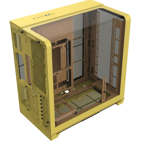 Boîtier tour midi Thermaltake view 390 air butter caramel (jaune | 2x USB-A | 1x USB-C | verre trempé)
