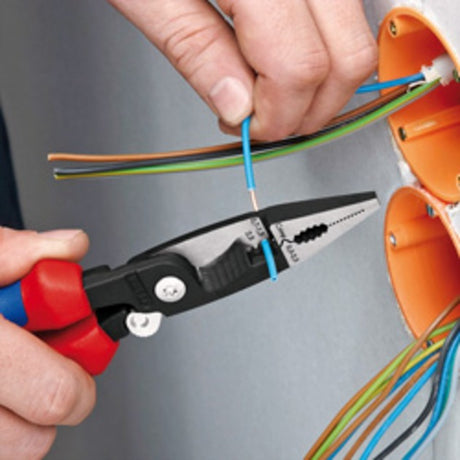 Pince d'installation électronique Knipex 13 92 200 (rouge bleu)