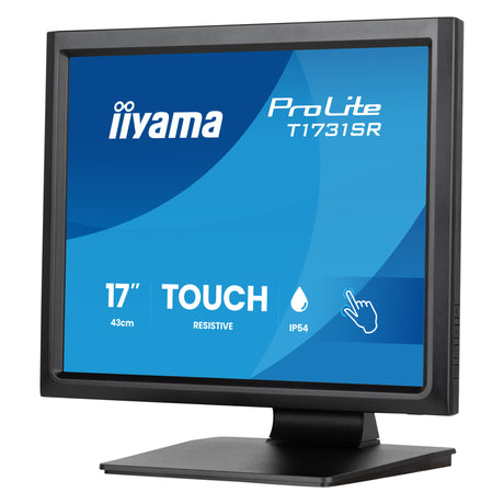 Moniteur à écran tactile Iiyama prolite t1731sr-b2s 17 (noir, vga, hdmi, displayport, audio, tactile)