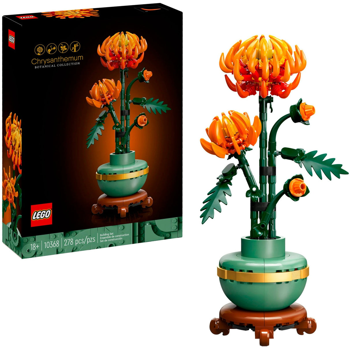 Lego 10368 icônes chrysanthème