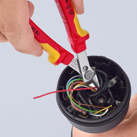 Pince électronique Knipex super Knips® VDE 78 06 125 (rouge jaune)
