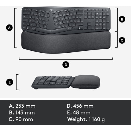 Clavier Logitech K860 Ergo