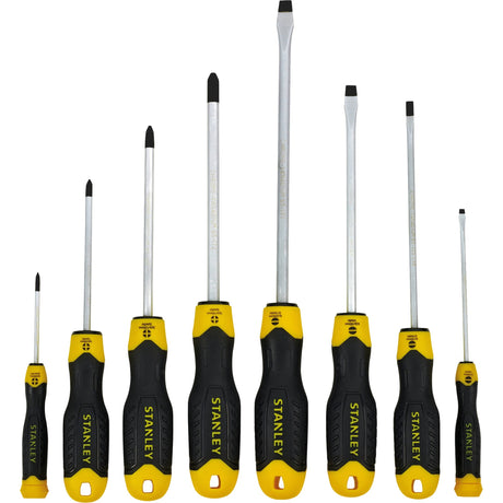 Stanley hand tools tournevis à poignée coussinée transmodule 8 pièces - stmt1-74181 - stmt1-74181