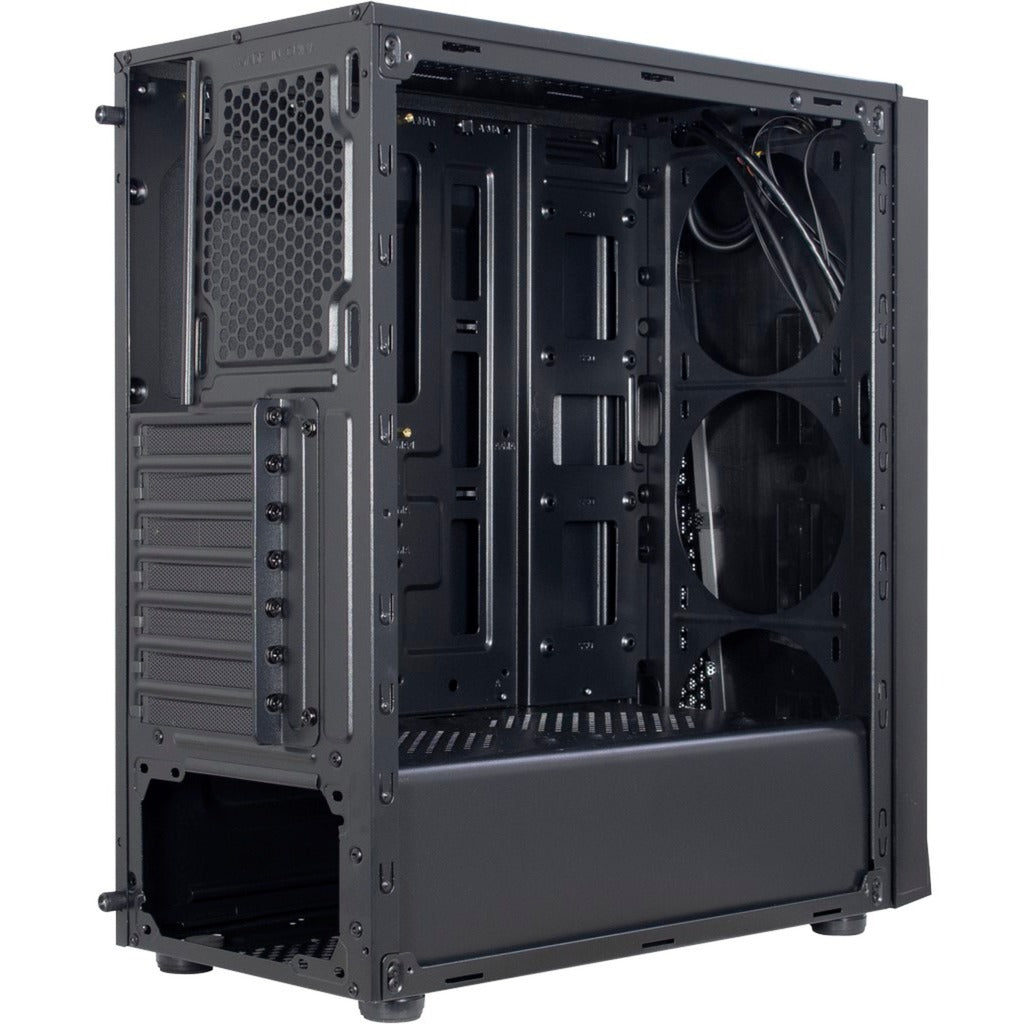 Boîtier tour midi Inter-tech T-11 Televen (noir | 3x USB-A | fenêtre)